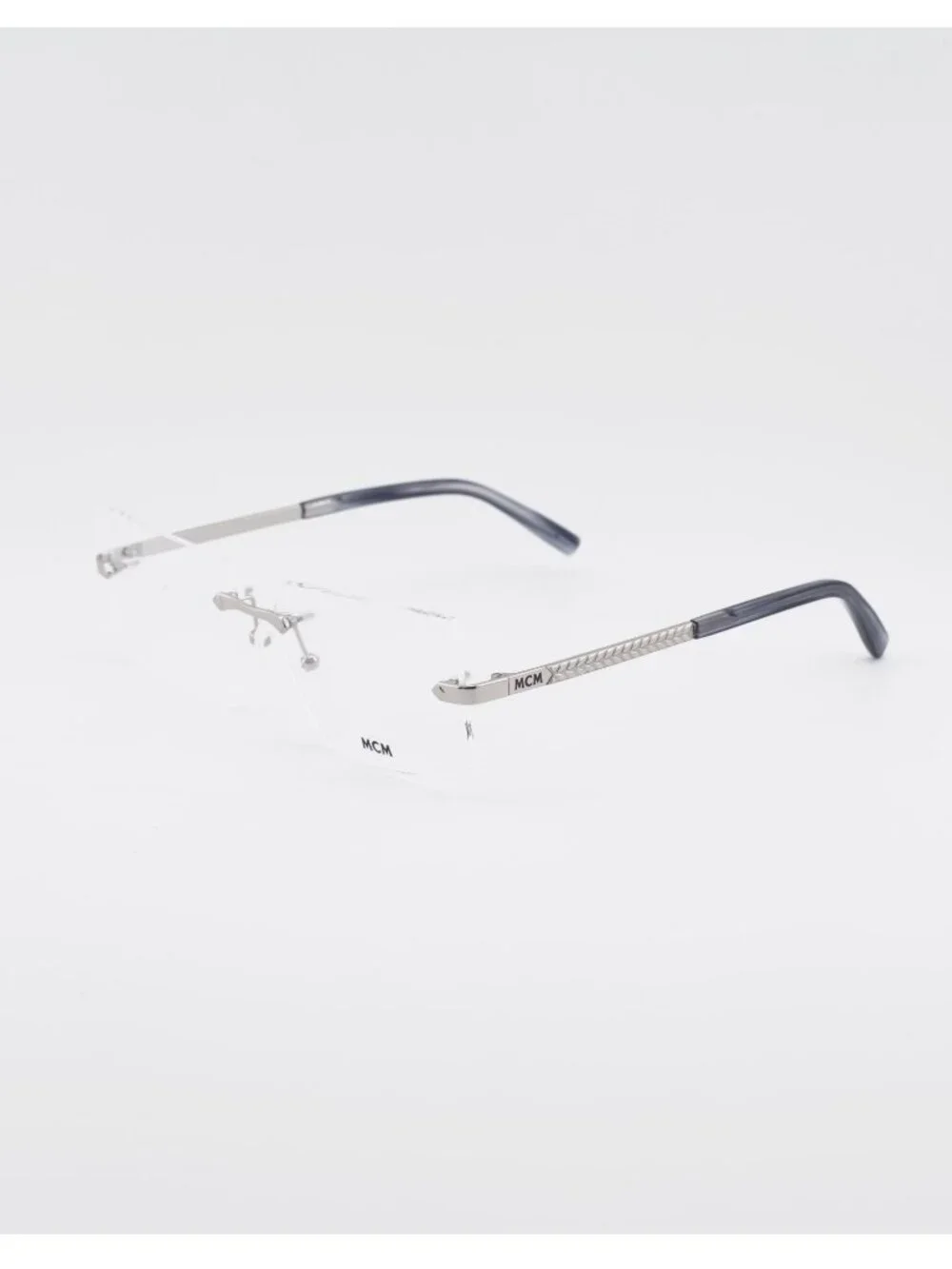 MCM MW5018-H 016 Eyeglasses Shiny Palladium 56mm Rectangle Frame